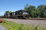 Norfolk Southern train 592 on the Cove PA siding with 121 coal hoppers